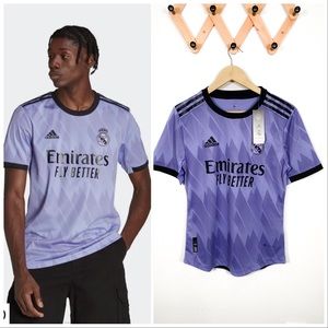 adidas Real Madrid 22/23 away Jersey light purple size small